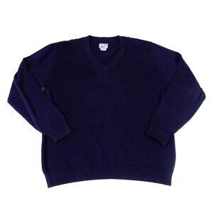Lacoste Vintage Washed V Neck Sweater Preppy Cotton Size 6 Mens XL